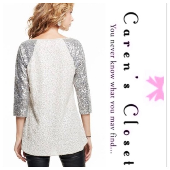 Fabulous Calypso St Barth Sequin Baseball Tee Shirt
Tunic Top - Picture 2 of 5